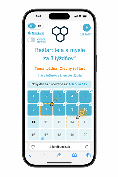 wim hof mehod aplikácia pre prácu s chladom studná sprcha reštart tela a mysle za 8 týždňov WHM apka 2 pilier juraj buček