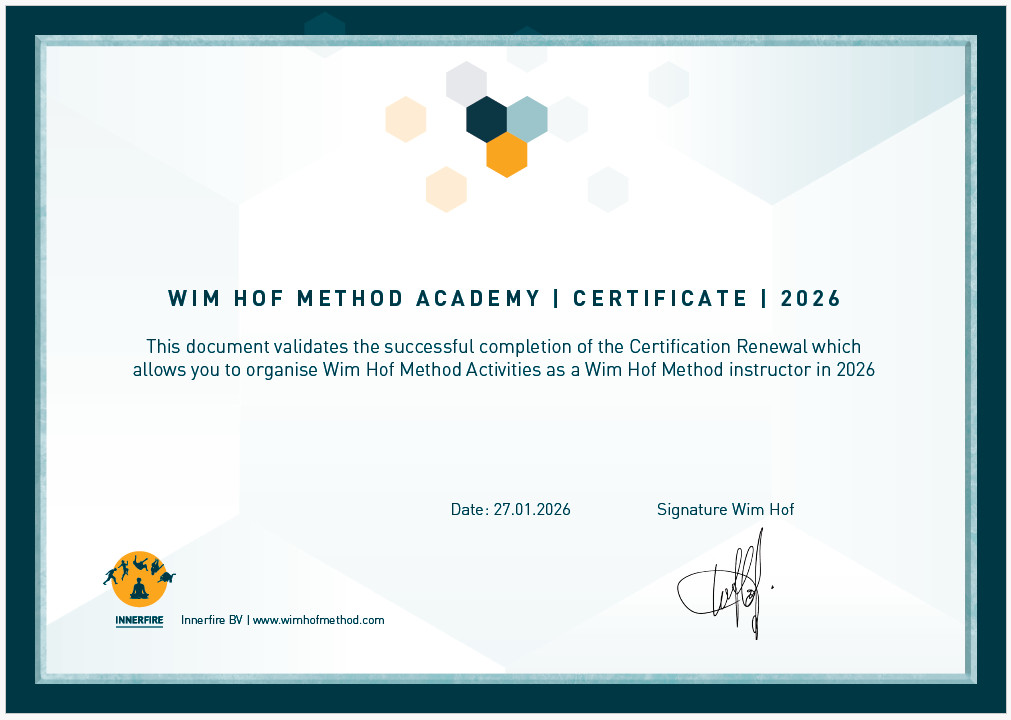 juraj buček wim hof method certifikát