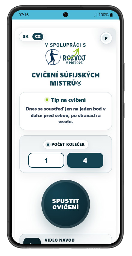 Česká verzia Cvičenia sufíjskych majstrov
