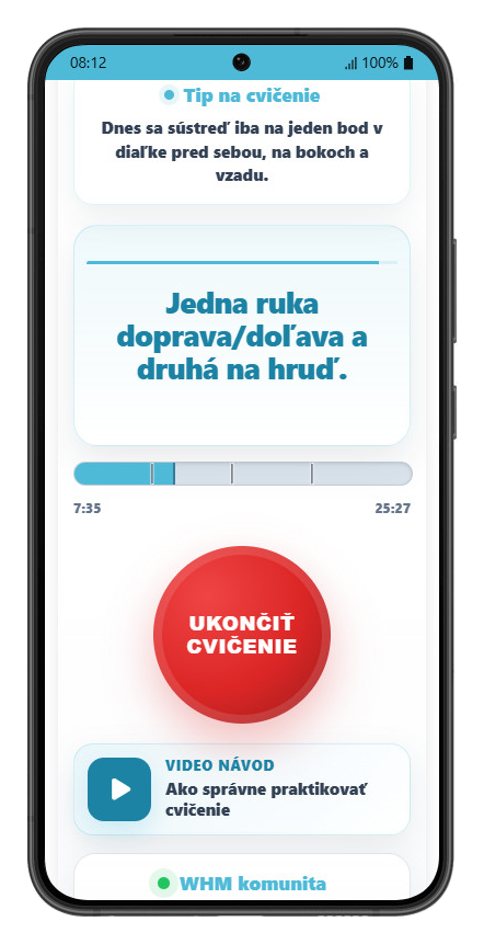 Cvičenie – 2. koliečko, fáza 2