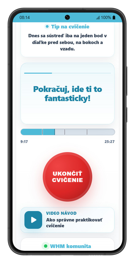 Vedenie počas cvičenia 5