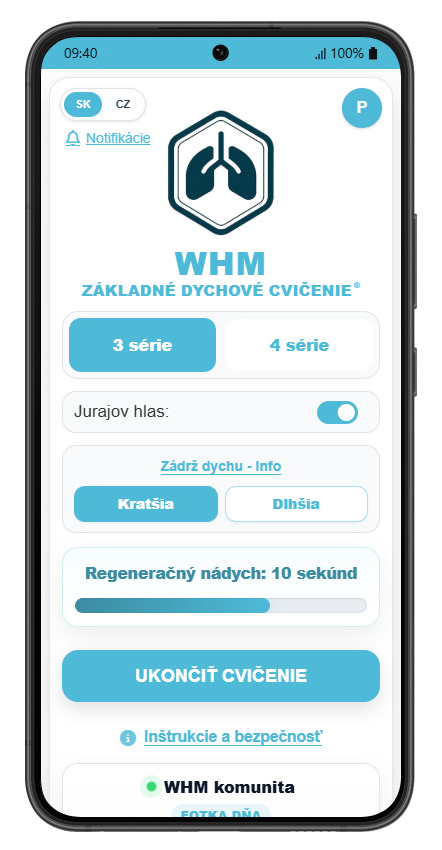 WHM Dych – regeneračný nádych