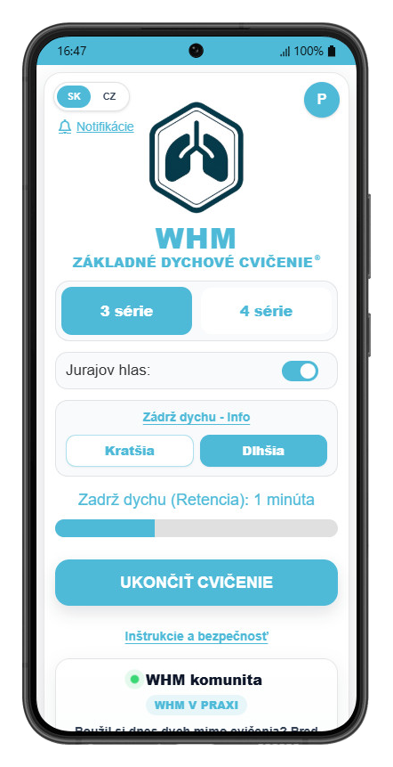 WHM Dych – zádrž dychu