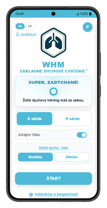 WHM Dych – dokončenie