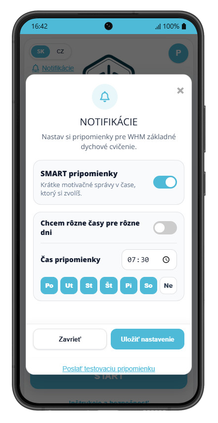 WHM Dych – smart notifikácie