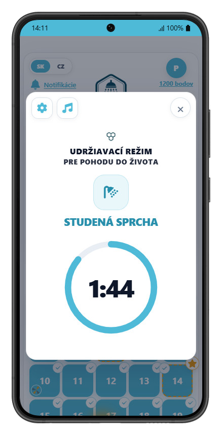 Odpočítavanie udržiavacieho režimu