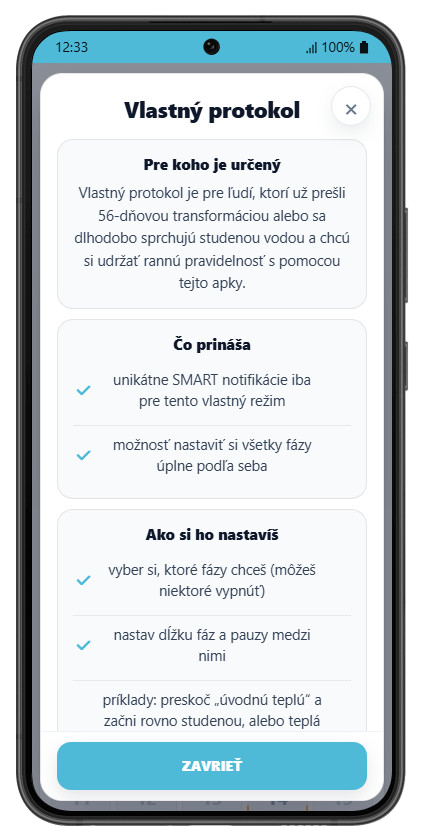 Vlastný protokol – nastavenie