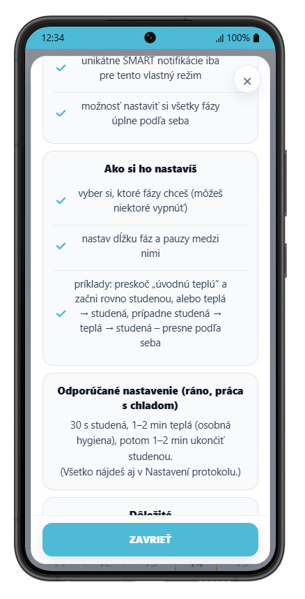 Vlastný protokol – nastavenie 2
