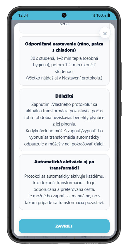 Vlastný protokol – nastavenie 3