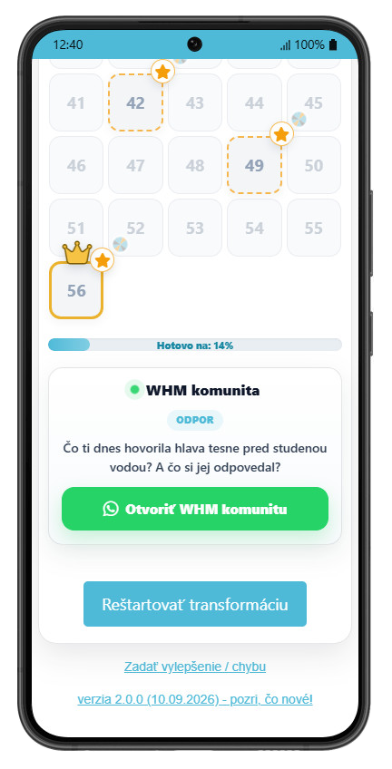 WHM Studená sprcha – komunita