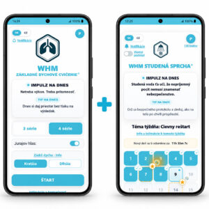 WHM aplikácie RANNÝ PROTOKOL – WHM Dych + WHM Studená sprcha