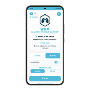 WHM aplikácia dychové cvičenie wim hof method app