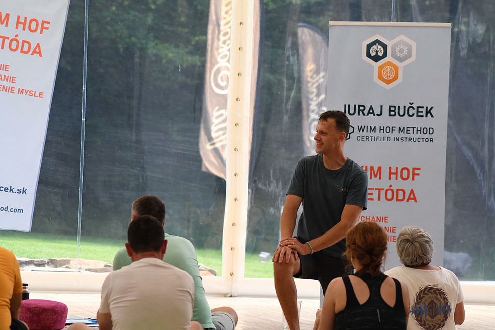 Juraj Buček vedie Wim Hof Method workshop