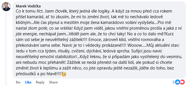 Referencia účastníka WHM víkendovky 1