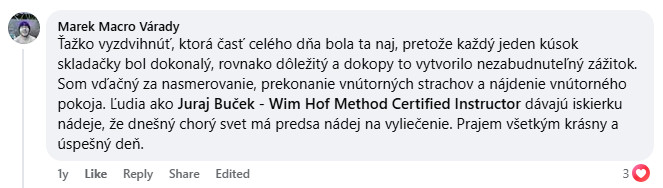 Referencia účastníka WHM víkendovky 10