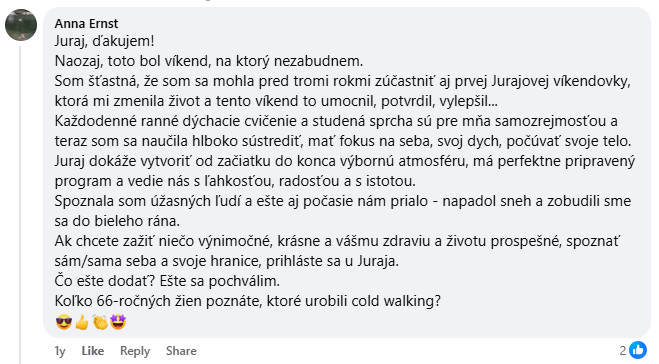 Referencia účastníka WHM víkendovky 13