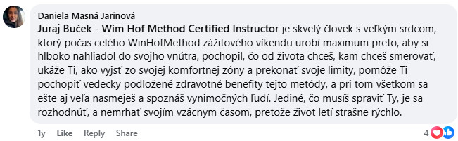 Referencia účastníka WHM víkendovky 16