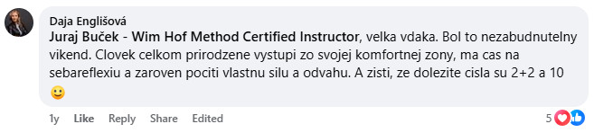 Referencia účastníka WHM víkendovky 17
