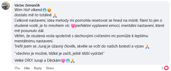 Referencia účastníka WHM víkendovky 4
