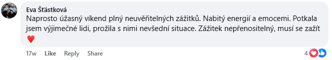 Referencia účastníka WHM víkendovky 5