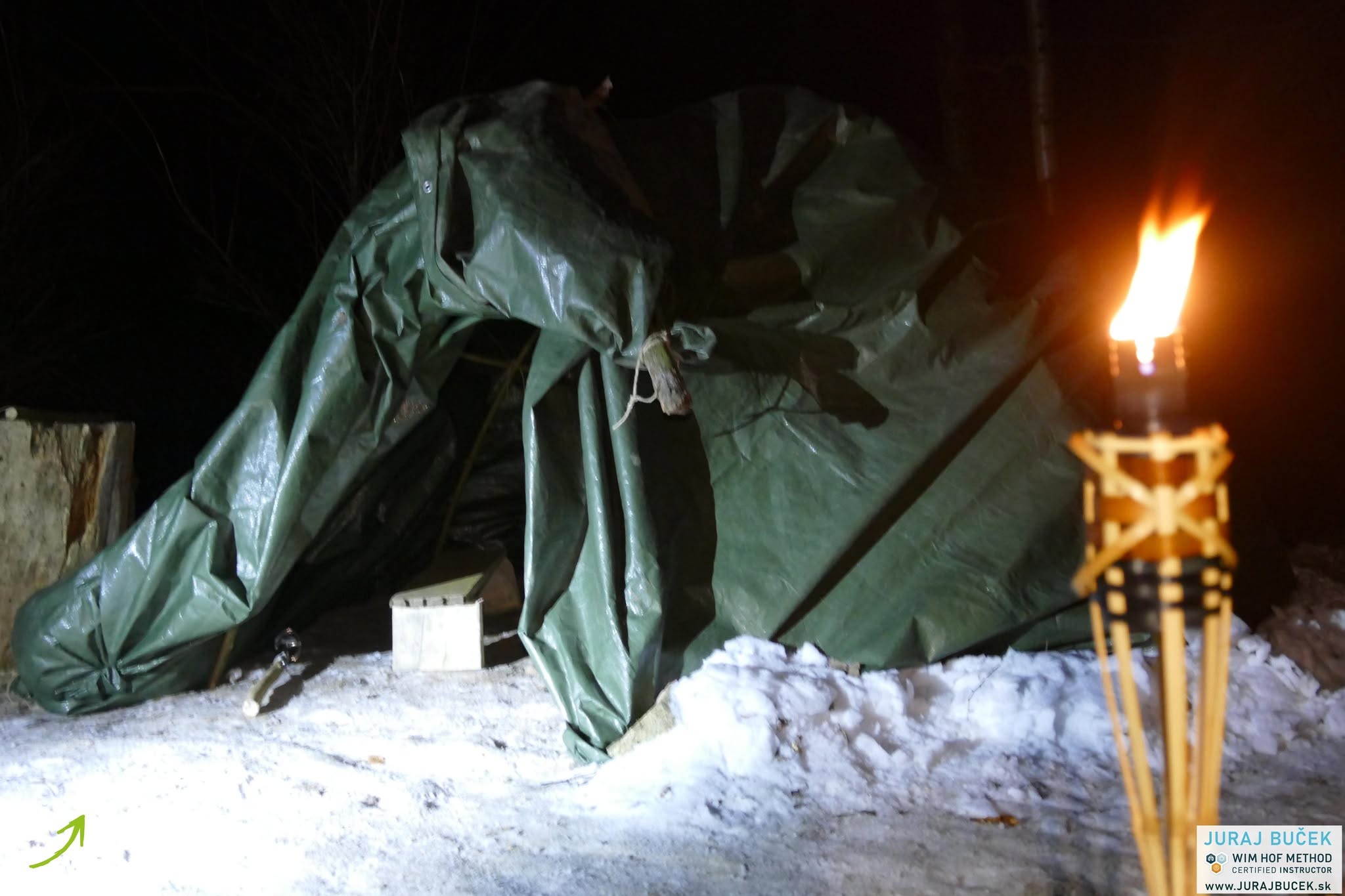 Tradičná indiánska sauna počas predchádzajúcej WHM víkendovky v Jalovci