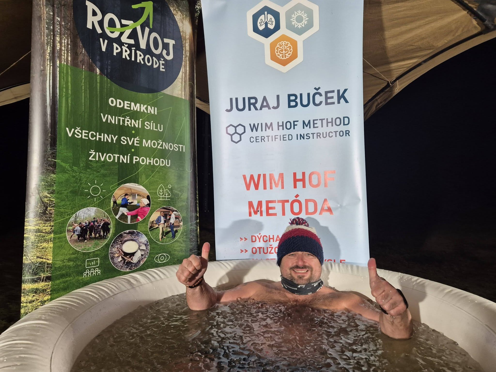 Ľadová kaďa na WHM zážitkovom víkende na Vysočine